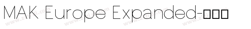 MAK Europe Expanded字体转换